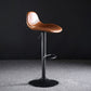 Industrial Style Swivel Leather Barstools Adjustable Low Back Stools Clearhalo 'Bar Furniture' 'Bar Stools' 'bar_stools' 'furn' 'furn_bar_stools' 'Furniture' 'Kitchen & Dining Furniture' 1200x1200_7564c43f-0c87-49a9-b7f1-1dcd17dfad74