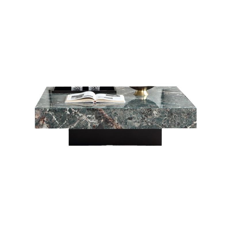 Contemporary Stone Coffee Table Rectangle Sled Coffee Cocktail Table Clearhalo 'Coffee & Accent Tables' 'Coffee Tables' 'coffee_tables' 'furn' 'furn_coffee_tables' 'Furniture' 'Living Room Furniture' 1200x1200_7565b107-51b2-4576-be95-351b9c20ee2f
