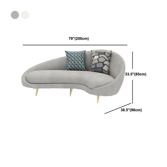 Wollhähne Armsofa zeitgenössisches gebogenes Sofa für Wohnzimmer