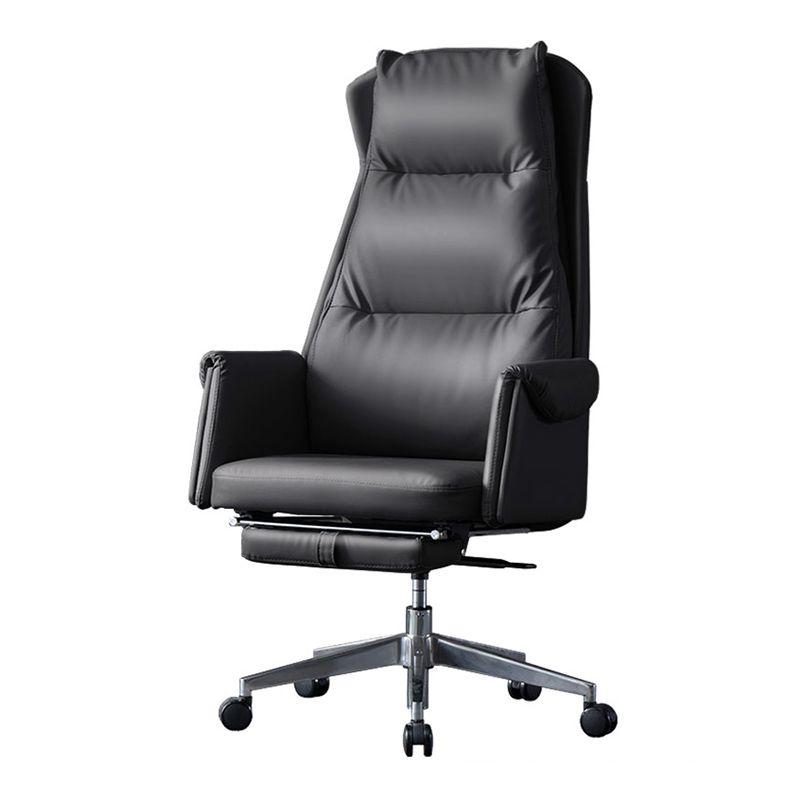 Modern Leather Executive Chair verstelbare Swivel Burey Chair met voetsteun