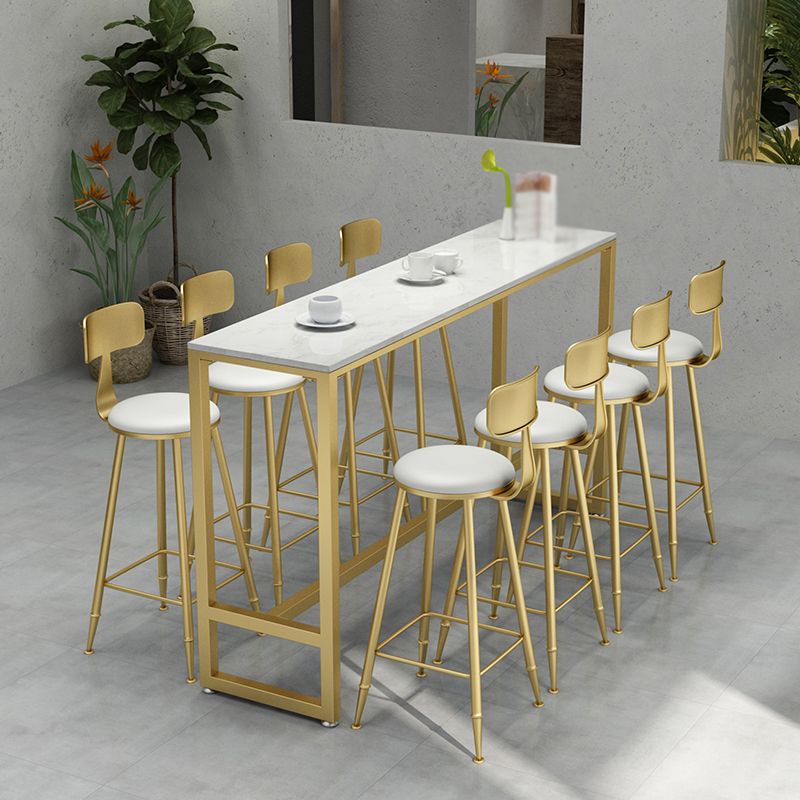 Modern Style Metal Bar Stool with Footrest Bistro Simple Bar Stool Clearhalo 'Bar Furniture' 'Bar Stools' 'bar_stools' 'furn' 'furn_bar_stools' 'furniture_bar_stools' 'Kitchen & Dining Furniture' 'kitchen&dining_furn' 'kitchen' 'kitchen_furn' Furniture' 1200x1200_756e37f3-4e47-48f2-83b1-ecf36d5c6c3e