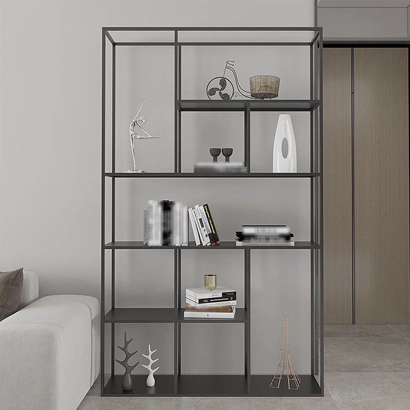 Industrial Metal Open Etagere Bookshelf Vertical Bookshelf for Office Clearhalo 'Bookcases' 'furn' 'furn_bookcases' 'Furniture' 'furniture_bookcases' 'kitchen' 'kitchen_bookcases' 'Living Room Furniture' 'Office Furniture' 1200x1200_756ec1fd-e750-443c-a842-45f8d87fe414