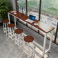 Industrial Rectangle Wood Counter Table 3/5 Pieces Bar Table Set for Cafe Clearhalo 'Bar Furniture' 'furn' 'furn_home_bar_bar_sets' 'Furniture' 'Home Bars & Bar Sets' 'home_bar_bar_sets' 'Kitchen & Dining Furniture' 1200x1200_756fcce7-773d-475d-a3fb-ffab5e0f4e48