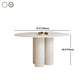 Round Dining Table Modern Furniture with Solid Wood Base for Home Clearhalo 'Dining Tables & Seating' 'Dining Tables' 'dining_table' 'furn' 'furn_dining_table' 'Furniture' 'Kitchen & Dining Furniture' 1200x1200_75704111-aaf7-4a53-a2cf-34c59bebd187