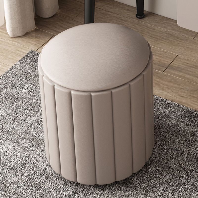 Mesa de maquillaje de 3 cajones Desk tocador de tocador de tocador sintético