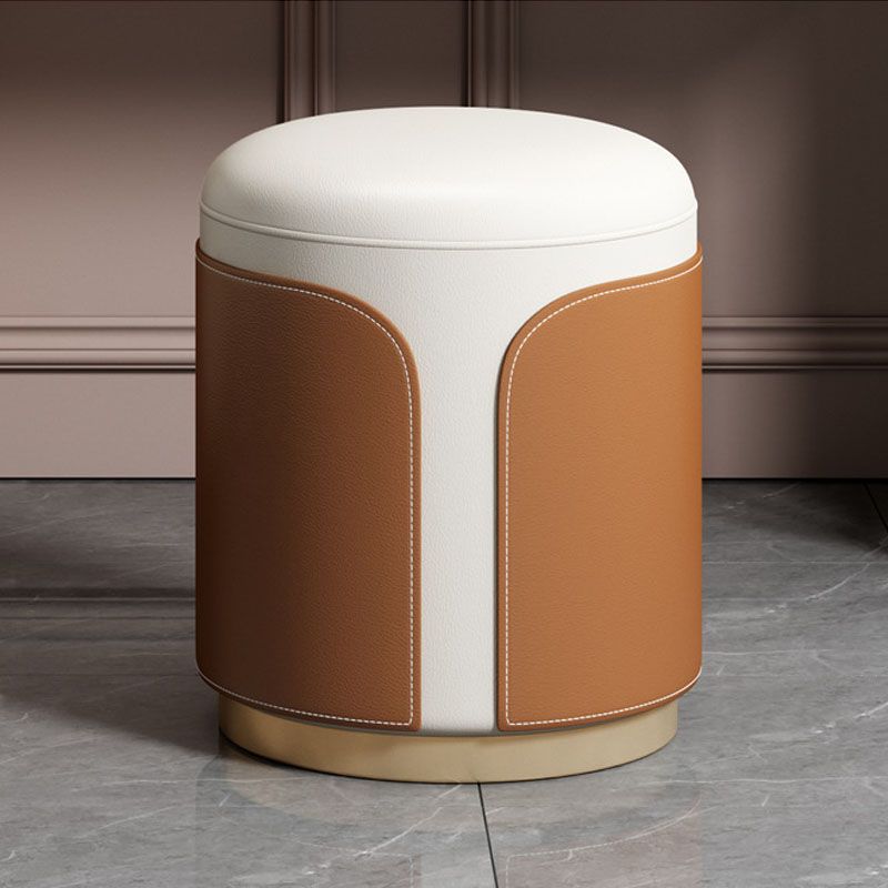 Glam -stijl stenen topkruidtafel voor slaapkamer oranje ijdelheid set