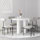 Modern Round Sintered Stone Dining Table Set 1/2/5 Pieces Dining Set for Home Use Clearhalo 'Dining Room Sets' 'Dining Tables & Seating' 'dining_room_set' 'furn' 'furn_dining_room_set' 'Furniture' 'furniture_dining_room_set' 'Kitchen & Dining Furniture' 1200x1200_7571e9d7-0e2a-44fc-b2bb-df7873ddb858