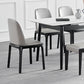 Contemporary Side Chair Leather Dining Chair with Solid Wood Legs