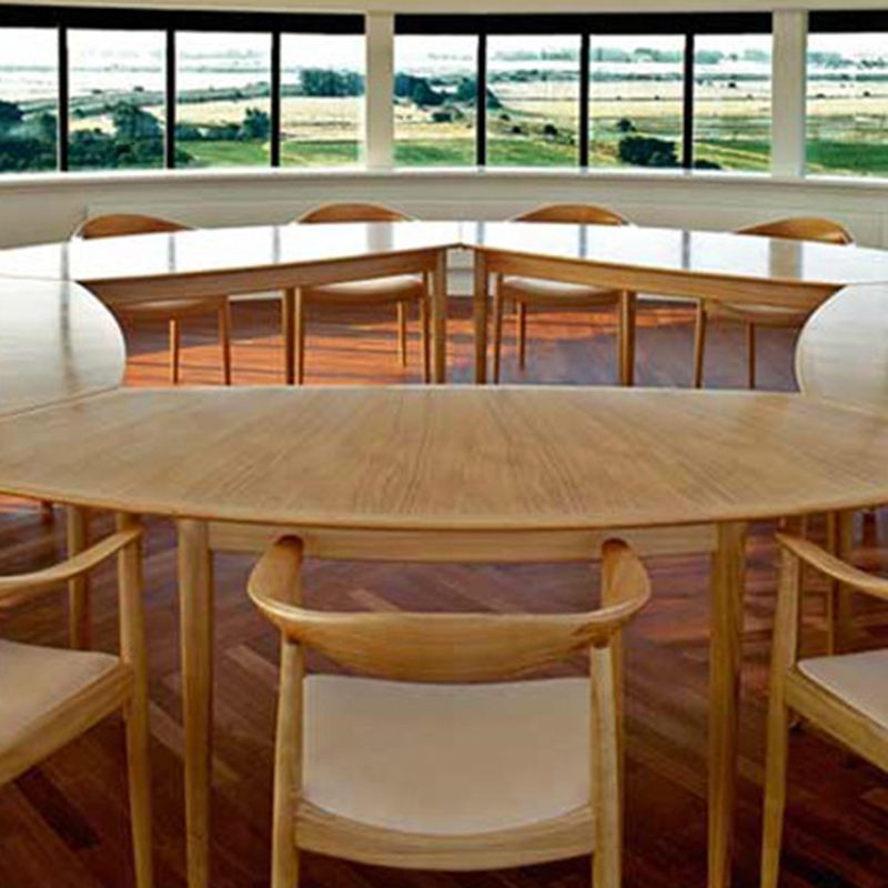 Houten zijkant eetstoelen eigentijdse open achterkant dineren zijstoelen