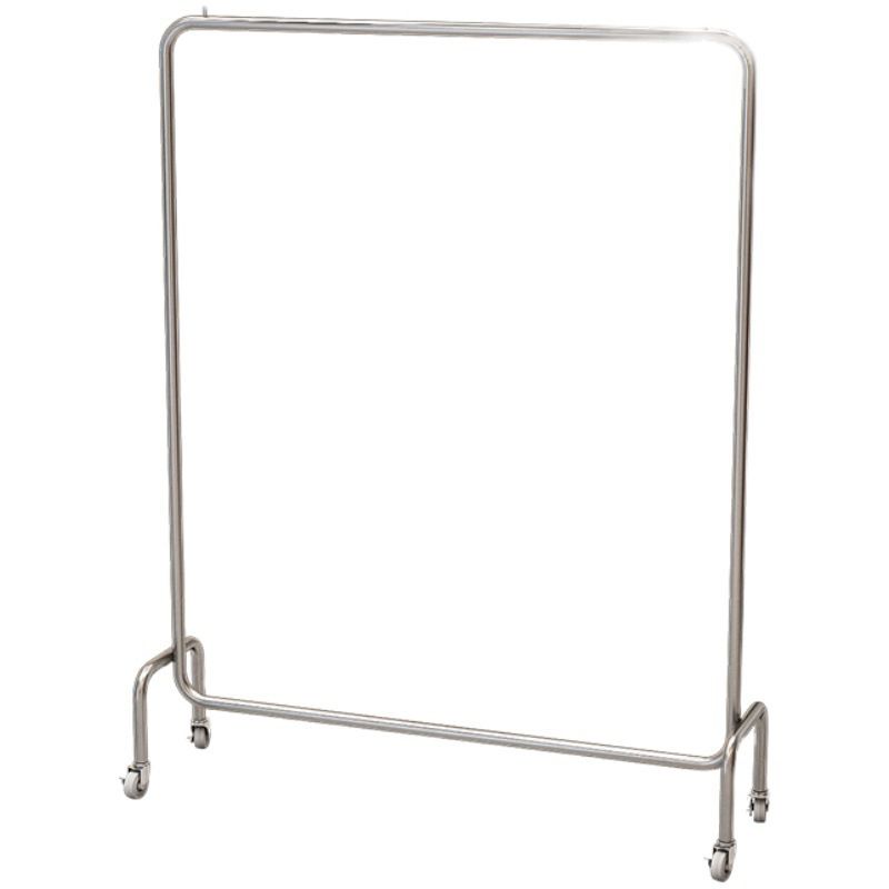 Industrial Style Metallic Coat Hanger Free Standing Coat Rack with 4 Wheels Clearhalo 'Entry & Mudroom Furniture' 'furn' 'furn_hall_tree_coat_racks' 'Furniture' 'Hall Trees & Coat Racks' 'hall_tree_coat_racks' 1200x1200_75747d20-514d-4916-bf7d-f4a07ba2f193