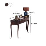 4 Legs Mid-Century Modern Wood Console Table with Single Drawer Clearhalo 'Console Tables' 'console_tables' 'Entry & Mudroom Furniture' 'furn' 'furn_console_tables' 'Furniture' 1200x1200_75768ed7-9aff-446d-a691-ebd1ef9a7b8b