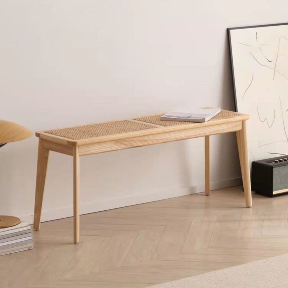 11.8 Inch Wide Tropical Bench Solid Wood Seating Bench with Legs Clearhalo 'Benches' 'Chairs & Seating' 'furn' 'furn_benches' 'Furniture' 'Living Room Furniture' 1200x1200_757720fe-16c0-436d-a806-1d635c203413