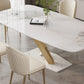 Nordic Dining Room Set 1/4/5/6/7 Pcs Stone Dining Room Furniture