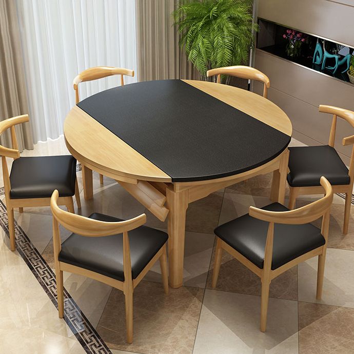 Kitchen Contemporary Dinner Table 4 Legs Extendable Dining Table Clearhalo 'Dining Tables & Seating' 'Dining Tables' 'dining_table' 'furn' 'furn_dining_table' 'Furniture' 'Kitchen & Dining Furniture' 1200x1200_75786c6c-fbba-4ada-a494-85a95733793a