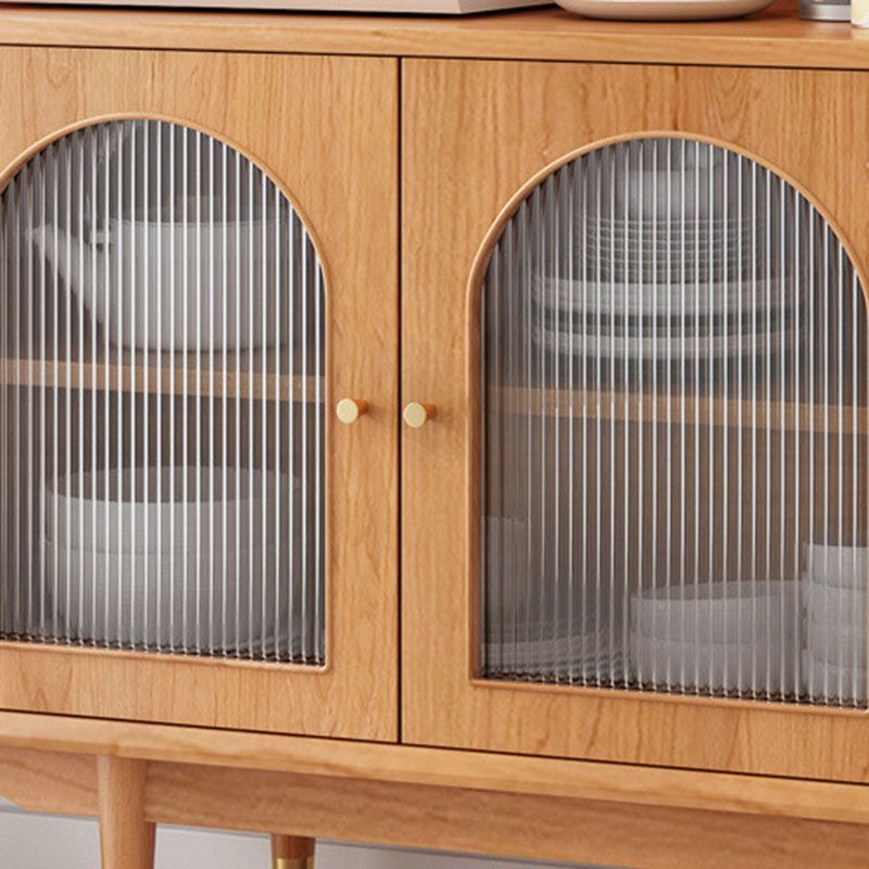 Solid Wood Modern Style Sideboard Door and Chair Sideboard for Kitchen Clearhalo 'buffet_sideboard' 'Buffets & Sideboards' 'furn' 'furn_buffet_sideboard' 'Furniture' 'Kitchen & Dining Furniture' 1200x1200_75794b43-b2e6-47c7-afa5-7055e789effe