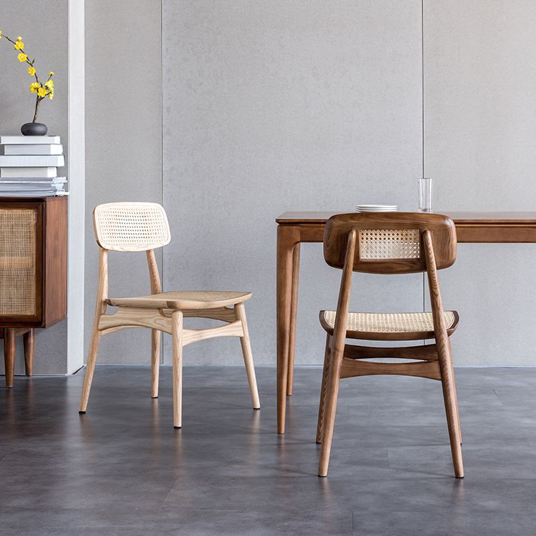 Minimalist Wood Side Dining Chairs Open Back Side Chairs for Home Clearhalo 'Dining Chairs' 'Dining Tables & Seating' 'dining_chair' 'furn' 'furn_dining_chair' 'Furniture' 'furniture_dining_chair' 'Kitchen & Dining Furniture' 1200x1200_757a4851-1eba-439a-bbee-d3831776928a