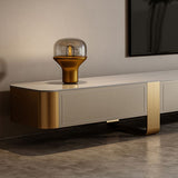 Stone TV Stand Console Glam 4 Drawers Media Console with Metal Legs Clearhalo 'furn' 'furn_tv_stands_entertainment_centers' 'Furniture' 'Living Room Furniture' 'TV Stands & Entertainment Centers' 'TV Stands & Media Storage Furniture' 'tv_stands_entertainment_centers' 1200x1200_757ad859-a8ca-4110-8ad6-de9c841b7ace