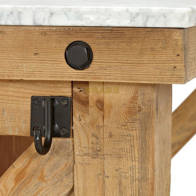 Modern Kitchen Island Table Dining Room Prep Table with Open Shelves Clearhalo 'furn' 'furn_kitchen_islands_carts' 'Furniture' 'Kitchen & Dining Furniture' 'Kitchen Islands & Carts' 'kitchen_islands_carts' 1200x1200_757b95fb-ada9-4504-b9be-ebf48a98c8d0