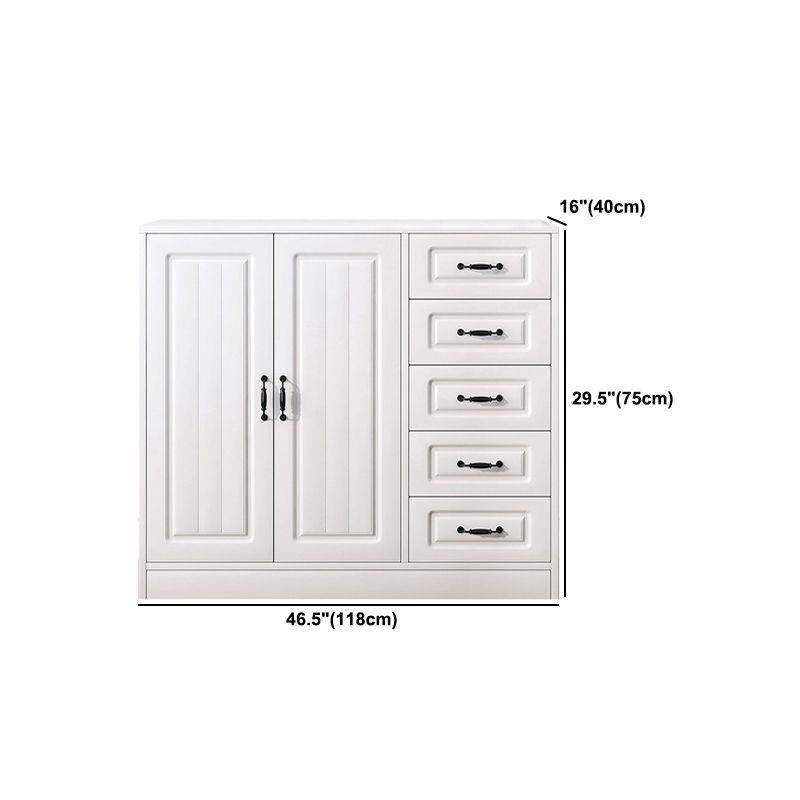 モダンな長方形の白い製造された木材耐水性胸