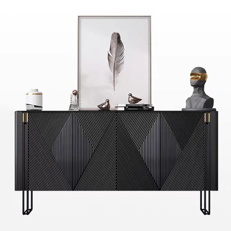 Panneau latéral en bois d'ingénierie en pierre moderne pour le salon