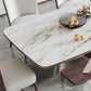 Glam Rectangle White Dining Table Sintered Stone Top Kitchen Dining Table with Pedestal Base Clearhalo ' dining_table' 'Dining Tables & Seating' 'Dining Tables' 'furn' 'furn_dining_table' 'Furniture' 'furniture_dining_table' 'Kitchen & Dining Furniture' 'kitchen&dining_furn' 'kitchen' 'kitchen_dining_table' 1200x1200_757e9aca-0868-4217-a467-3a6c4c9d4803
