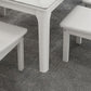 Rectangle Mid-Century Dining Table White Sintered Stone Fixed Table Clearhalo ' dining_table' 'Dining Tables & Seating' 'Dining Tables' 'furn' 'furn_dining_table' 'Furniture' 'furniture_dining_table' 'Kitchen & Dining Furniture' 'kitchen&dining_furn' 'kitchen' 'kitchen_dining_table' 1200x1200_757ece66-b5c8-4a13-9a7e-f6dc20da16ca