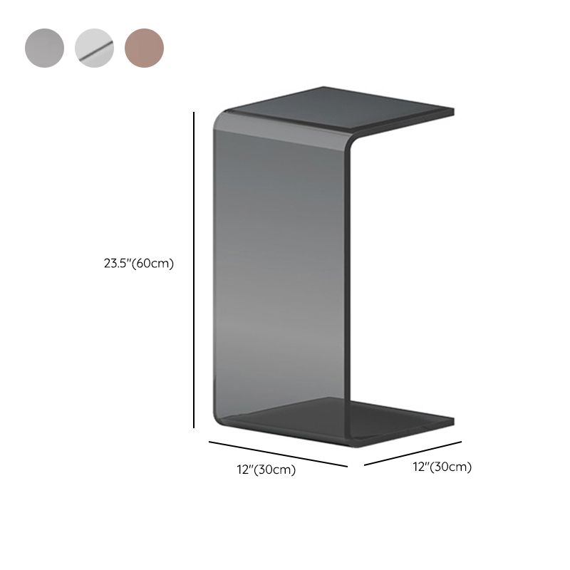 Tavolo laterale acrilico contemporaneo Tavolo accento laterale