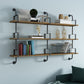 9.87"W Bookshelf Contemporary Style Wall Mounted Bookcase for Home Study Room