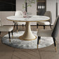 Round Glam Dining Room Set 1/4/5/9 Pcs Sintered Stone Dining Table and Chairs Clearhalo 'Dining Room Sets' 'Dining Tables & Seating' 'dining_room_set' 'furn' 'furn_dining_room_set' 'Furniture' 'Kitchen & Dining Furniture' 1200x1200_7585fdab-b04d-4a7e-bc21-1c4766fb70d8