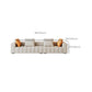 Contemporary White Sectional Sofa with Square Arms and Channel Back Clearhalo 'furn' 'furn_sectionals' 'Furniture' 'Living Room Furniture' 'Sectionals' 1200x1200_75862bd2-3794-4875-b12c-00f213f60e34