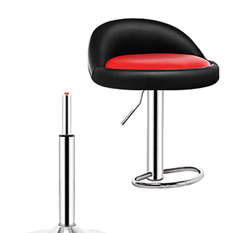 Modern Adjustable Rotatable Counter Stool Steel Bedroom Bar Stool with Cushion Clearhalo 'Bar Furniture' 'Bar Stools' 'bar_stools' 'furn' 'furn_bar_stools' 'furniture_bar_stools' 'Kitchen & Dining Furniture' 'kitchen&dining_furn' 'kitchen' 'kitchen_furn' Furniture' 1200x1200_758639fb-8dfc-4fd1-b3d2-3405b308cd8a