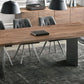 Rectangle Glam Dining Table Solid Wood Brown Fixed Table with Double Pedestal Base Clearhalo ' dining_table' 'Dining Tables & Seating' 'Dining Tables' 'Furniture' 'furniture_dining_table' 'Kitchen & Dining Furniture' 'kitchen&dining_furn' 'kitchen' 'kitchen_dining_table' 1200x1200_75864d79-abd9-48eb-8e22-588e9ddcf025