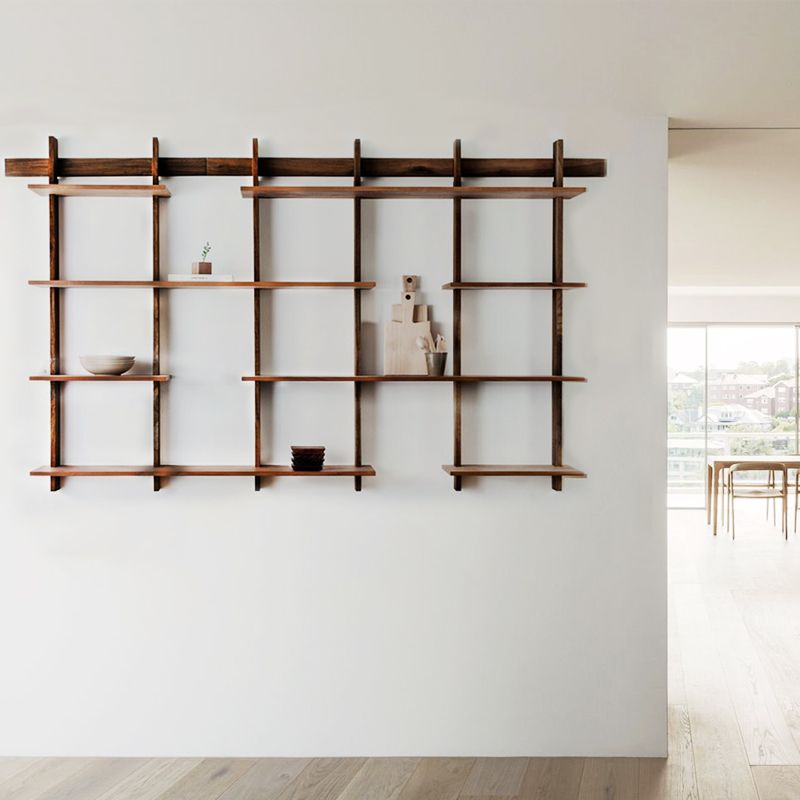 7,87 "W libreria in stile industriale montato a parete per sala studio