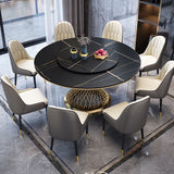 Metal Traditional Luxury Round Indoor Table Sintered Stone Table with Pedestal Clearhalo ' dining_table' 'Dining Tables & Seating' 'Dining Tables' 'furn' 'furn_dining_table' 'Furniture' 'furniture_dining_table' 'Kitchen & Dining Furniture' 'kitchen&dining_furn' 'kitchen' 'kitchen_dining_table' 1200x1200_758a4e21-cfe3-4e97-b23f-343903aab2ea
