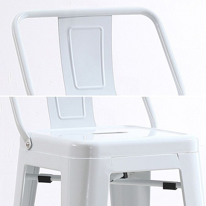 Industrial Footrest Iron Bar Stool Matte Finish Restaurant Stool Clearhalo 'Bar Furniture' 'Bar Stools' 'bar_stools' 'furn' 'furn_bar_stools' 'Furniture' 'furniture_bar_stools' 'Kitchen & Dining Furniture' 1200x1200_758b5688-5288-49ac-8b98-ef3f283259a3