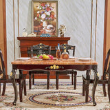 Solid Wood Base Dining Collection Rectangle Dining Table for Dining Room Clearhalo ' dining_table' 'Dining Tables & Seating' 'Dining Tables' 'furn' 'furn_dining_table' 'Furniture' 'furniture_dining_table' 'Kitchen & Dining Furniture' 'kitchen&dining_furn' 'kitchen' 'kitchen_dining_table' 1200x1200_758be72b-e934-4b9e-9dbc-b42e79755003