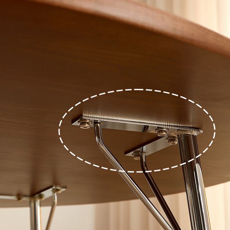 Juego de mesa de comedor moderno de madera de cereza 1/2/4 piezas de comedor marrón set