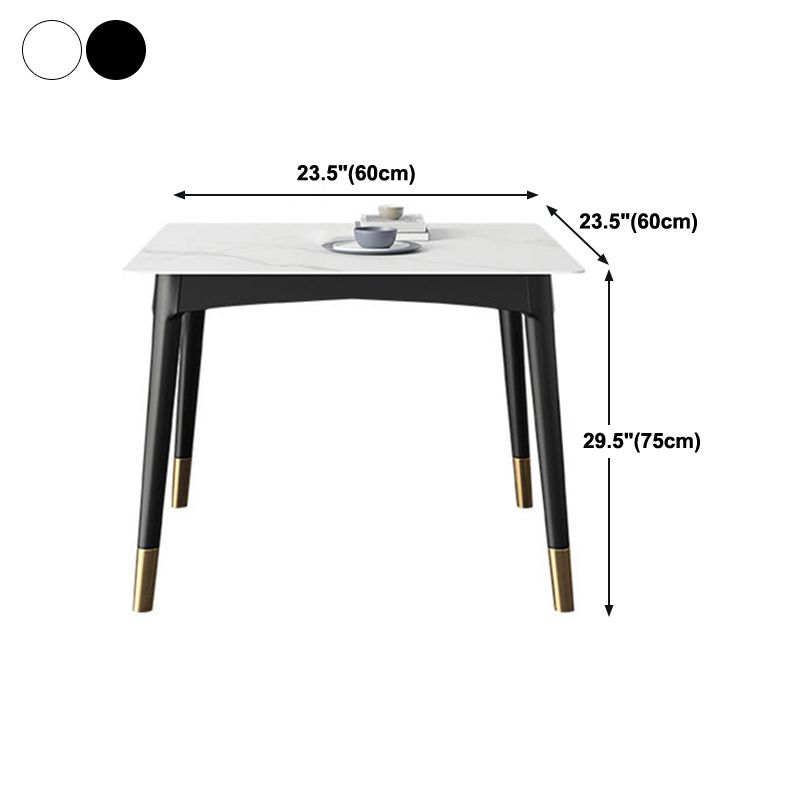 Stone Dining Room Collection Industrial Style Square 4 Legs Furniture for Home Clearhalo ' dining_table' 'Dining Tables & Seating' 'Dining Tables' 'furn' 'furn_dining_table' 'Furniture' 'furniture_dining_table' 'Kitchen & Dining Furniture' 'kitchen&dining_furn' 'kitchen' 'kitchen_dining_table' 1200x1200_758eae62-c46b-4a95-906b-f6792293ad9b