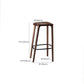 Solid Wood Counter and Bar Stool Indoor Industrial Backless Stool Clearhalo 'Bar Furniture' 'Bar Stools' 'bar_stools' 'furn' 'furn_bar_stools' 'Furniture' 'Kitchen & Dining Furniture' 1200x1200_758f3fd1-2fb2-4235-b51e-137e338bd37f