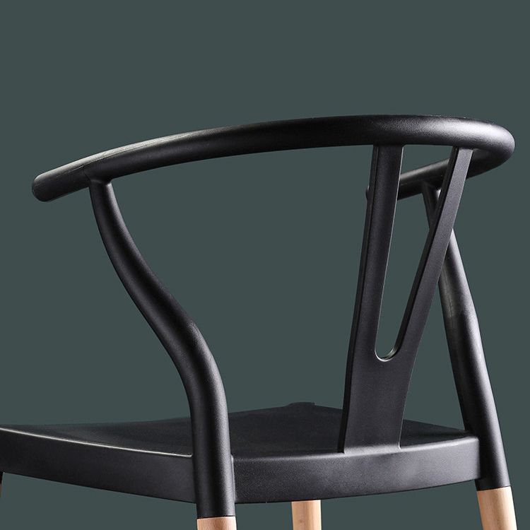 Minimalist Solid Wood Kitchen Dining Arm Chair Bone Fork Dining Arm Chair Clearhalo ' kitchen&dining_furn' 'Dining Chairs' 'Dining Tables & Seating' 'dining_chair' 'furn' 'furn_dining_chair' 'Furniture' 'furniture_dining_chair' 'Kitchen & Dining Furniture' 'kitchen' 1200x1200_758fc0ab-4645-4464-bf8e-9ffc194b492f