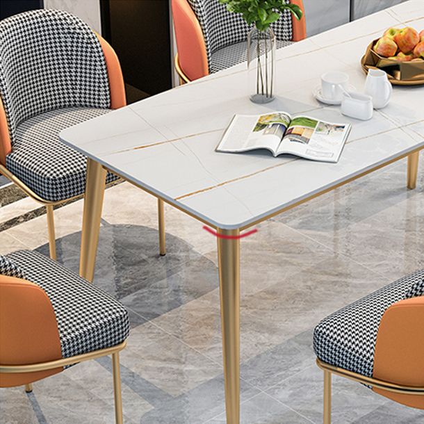 Minimalist Design 1/2/5/7 Rectangular Dining Room Table with Upholstered Chairs Clearhalo 'Dining Room Sets' 'Dining Tables & Seating' 'dining_room_set' 'furn' 'furn_dining_room_set' 'Furniture' 'furniture_dining_room_set' 'Kitchen & Dining Furniture' 'kitchen&dining_furn' 'kitchen' 1200x1200_759177c4-3911-461c-a69c-74b15013d390