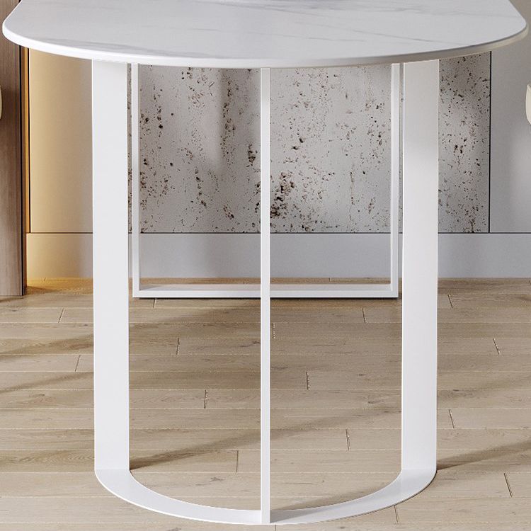 Sintered Stone Dining Table Modern Home Use Dining Table with Metal Base Clearhalo ' dining_table' 'Dining Tables & Seating' 'Dining Tables' 'furn' 'furn_dining_table' 'Furniture' 'furniture_dining_table' 'Kitchen & Dining Furniture' 'kitchen&dining_furn' 'kitchen' 'kitchen_dining_table' 1200x1200_7593186a-edeb-41ee-8647-0003992738be