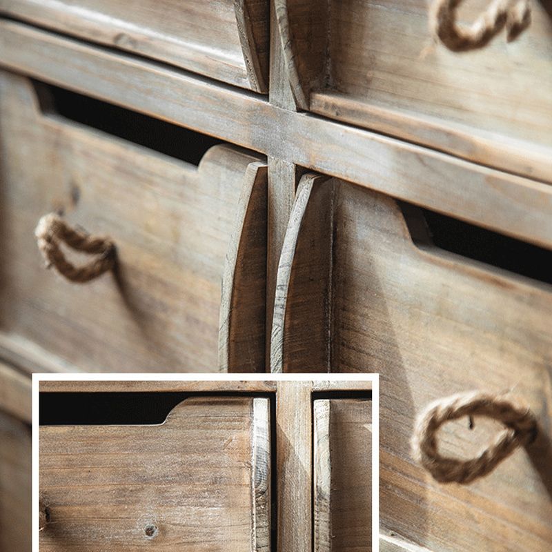 Industrial Distressed Wood Accent Cabinet in Brown with Drawers Clearhalo 'Cabinets & Chests' 'cabinets_chests' 'furn' 'furn_cabinets_chests' 'Furniture' 'Living Room Furniture' 1200x1200_75951f1d-08b9-4ea9-bae4-fe7e3d802c12