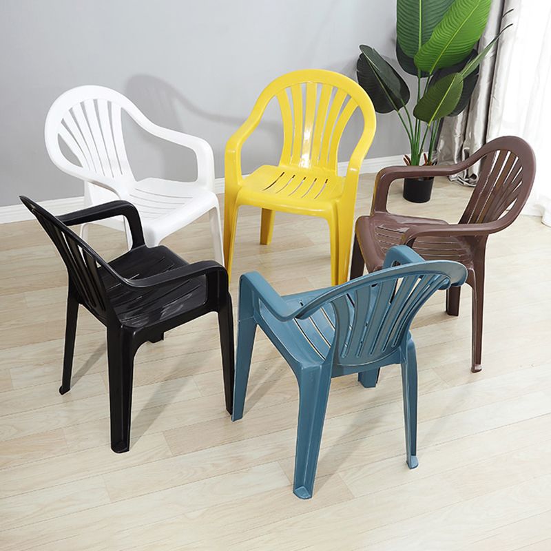 Contemporary Style Windsor Side Chair Plastic Stacking Arm Dining Chairs Clearhalo ' kitchen&dining_furn' 'Dining Chairs' 'Dining Tables & Seating' 'dining_chair' 'furn' 'furn_dining_chair' 'Furniture' 'furniture_dining_chair' 'Kitchen & Dining Furniture' 'kitchen' 1200x1200_75958ae3-95ae-49ba-a09f-7985519f7660