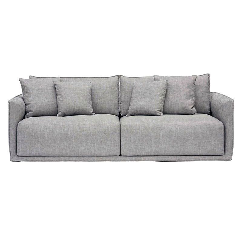 Linnen bank 36.61 "D x 29.53" H vierkante armbank voor woonkamer