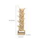 Scandinavische boekenplank Standaard Engineered Wood Gesloten Back -boekenkast