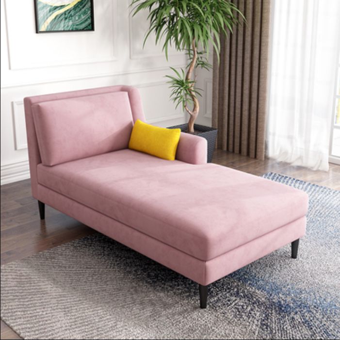 Modern Style Upholstered Chaise Living Room Square Arms Chaise