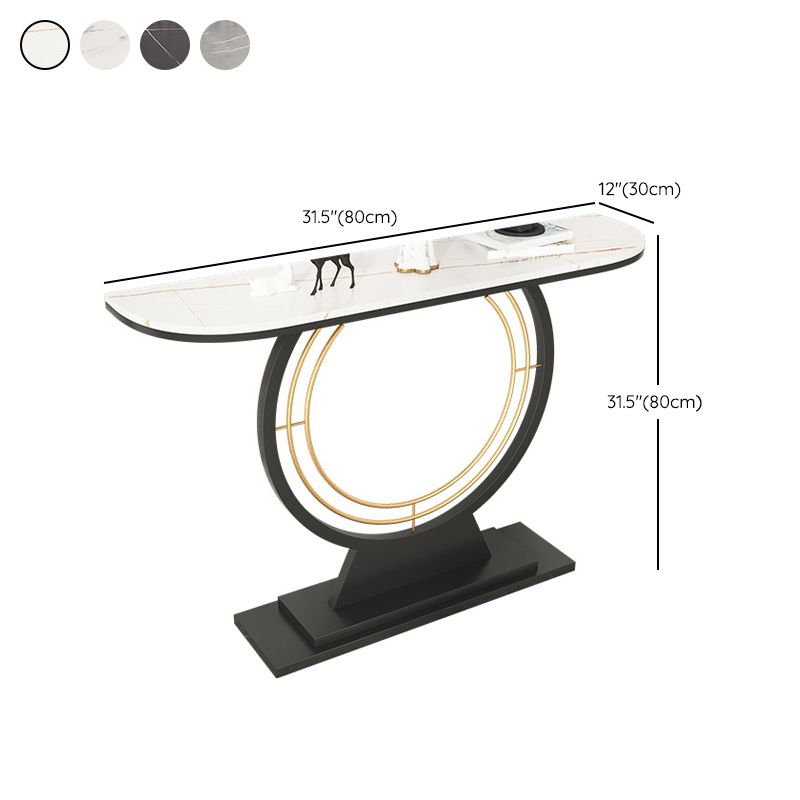 Tavolo console di console antico console a mezza luna contemporanea