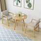 Round Modern Dining Table Wood Color Fixed Table with Ashwood Solid Wood Clearhalo ' dining_table' 'Dining Tables & Seating' 'Dining Tables' 'furn' 'furn_dining_table' 'Furniture' 'furniture_dining_table' 'Kitchen & Dining Furniture' 'kitchen&dining_furn' 'kitchen' 'kitchen_dining_table' 1200x1200_75983898-06b8-4d2b-9adf-1eec43b65f99