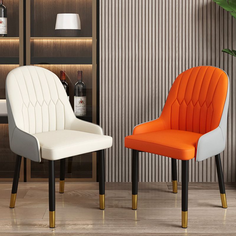 Scandinavian Metal Chairs Set Solid Back Arm Dining Room Kitchen Chair Clearhalo ' kitchen&dining_furn' 'Dining Chairs' 'Dining Tables & Seating' 'dining_chair' 'furn' 'furn_dining_chair' 'Furniture' 'furniture_dining_chair' 'Kitchen & Dining Furniture' 'kitchen' 1200x1200_759981bc-9524-4b95-b923-996827763e74